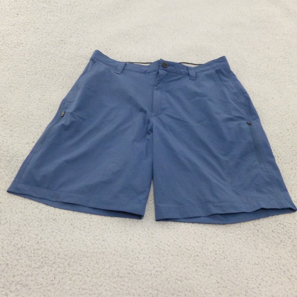 Orvis Shorts Mens 34 Blue Golf Hiking Outdoor Elastic Waist Pockets Lightweight